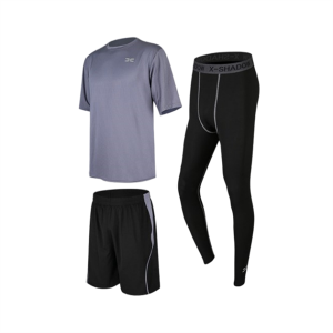 Men’s sports three pieces quick-drying sports suits Item no.XYPT002