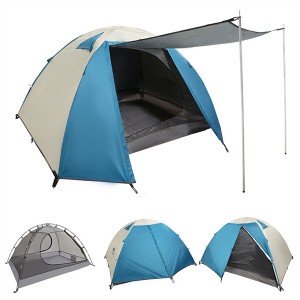 Camping tent Outdoor double thick rain proof camping tent portable beach sun protection hand tent Model NO. CP-636