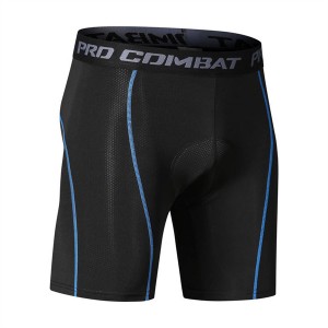 Men’s Thickened silicone foam padded breathable cycling short pants DDWX797