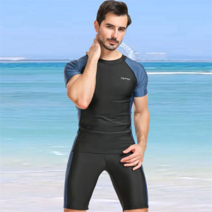 2023 Men Long Sleeve Surfing Suit Swimwear Men Rashguard Swim Shirts Split Wet Suit custom rashguard Item no.2023