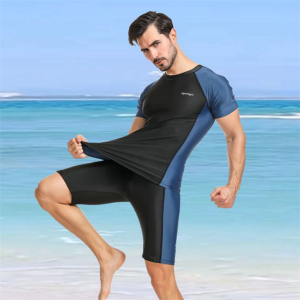 2023 Men Long Sleeve Surfing Suit Swimwear Men Rashguard Swim Shirts Split Wet Suit custom rashguard Item no.2023