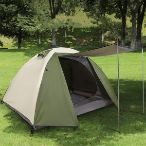 Camping tent Outdoor double thick rain proof camping tent portable beach sun protection hand tent Model NO. CP-636