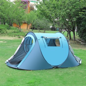 New 3-5 people outdoor automatic no-build quick-opening tent rain and wind proof family camping boat tent Model NO. CP-8989