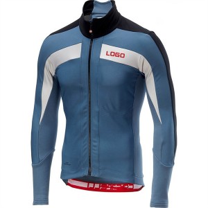 Fleece cycling jacket long sleeve top for winter use SDD4561