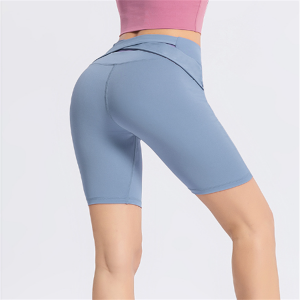 Wholesale Custom High Waisted Tummy Control Workout Yoga Shorts for Women Item No.DJ01