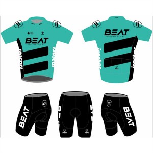 High Quality Custom Sports Fitness Style Solid Color Kids cycling suit(short top+ pants) DDWX500