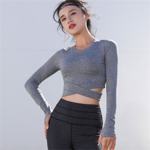 Ladies’ long sleeve yoga shirt (no pants) Item No.A-CX-519