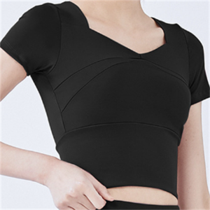 Soft Breathable Women’s Workout Tops Gym Clothes Running Yoga Shirts Item No.JYMD009