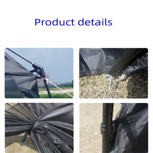 New Design black full screen pergola beach mosquito repellent tent opaque shade outdoor camping garden tent Model NO. CP-996