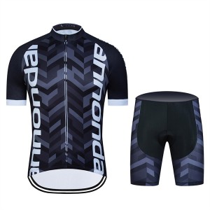 High Quality Custom Sports Fitness Style Solid Color Quick -dry Cycling suit（Top+short）Cycl68896