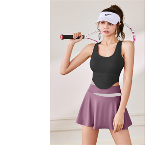 Ladies’ yoga set (yoga bra+yoga skirt) Item No.DDWX3