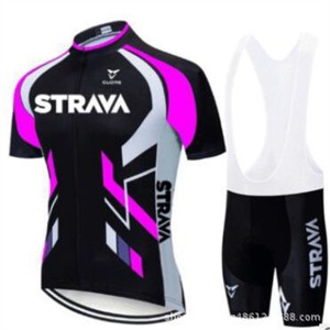 High Quality Custom Sports Fitness Style Solid Color Quick -dry Cycling suit（Top+short）Cycl58956