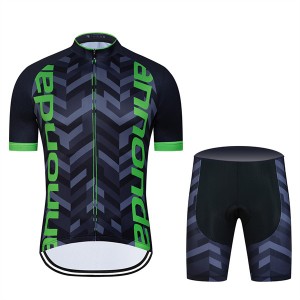 High Quality Custom Sports Fitness Style Solid Color Quick -dry Cycling suit（Top+short）Cycl68896