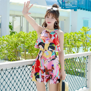 Customized Fashionable Women one-piece sportswear swimming wear young girl fashion bikini swimming dress Item no H9004