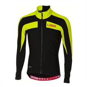 Fleece cycling jacket long sleeve top for winter use SDD4561