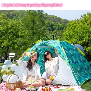 Fully automatic tent outdoor children’s tent rain proof thickened sunscreen camping tent Model NO. CP-856