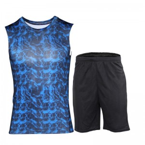 Shorts Fitness suit men’s Quick Drying Breathable sports vest suit BX11568