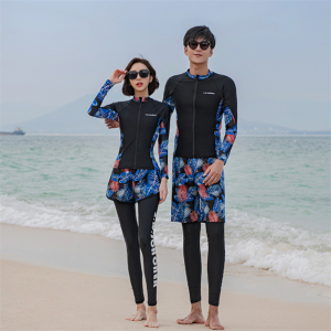 Customized his and hers swimwear custom track suit diving suit for women  Item no 2107