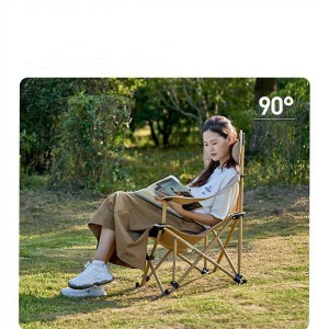 Outdoor recliner portable camping folding chair Office lunch chair enjoy breathable mesh fabric Model NO. CP-6366