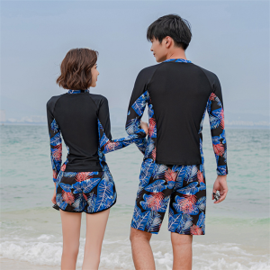 Customized his and hers swimwear custom track suit diving suit for women  Item no 2107