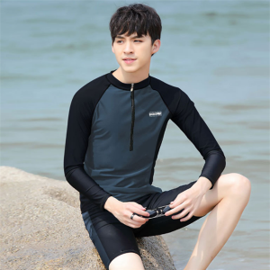 Long sleeve topes and shorts men’s swimming suit wetsuit diving suit for sale Item no.2110