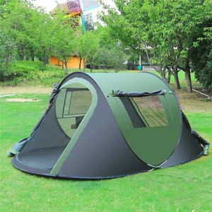 New 3-5 people outdoor automatic no-build quick-opening tent rain and wind proof family camping boat tent Model NO. CP-8989