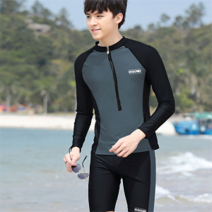 Long sleeve topes and shorts men’s swimming suit wetsuit diving suit for sale Item no.2110