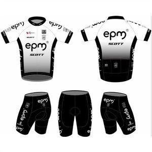 High Quality Custom Sports Fitness Style Solid Color Kids cycling suit(short top+ pants) DDWX500