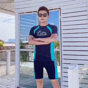 Customized logo men’s swimming suit wetsuit diving suit short sleeve topes and shorts for sale Item no.2115