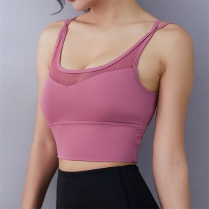 Gym Fitness Sport Sleeveless Vest Running Quick Drying Women Yoga Vest Item No.DDWX3