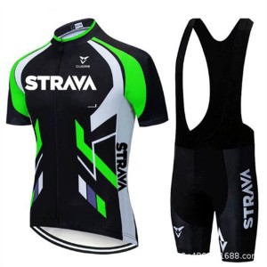 High Quality Custom Sports Fitness Style Solid Color Quick -dry Cycling suit（Top+short）Cycl58956