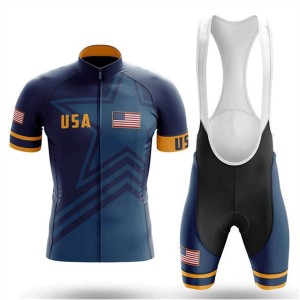 High Quality Custom Sports Fitness Style Solid Color Quick -dry Cycling suit（Top+short）DDWX377