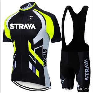 High Quality Custom Sports Fitness Style Solid Color Quick -dry Cycling suit（Top+short）Cycl58956