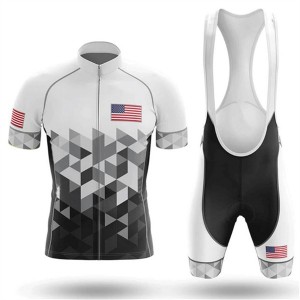 High Quality Custom Sports Fitness Style Solid Color Quick -dry Cycling suit（Top+short）DDWX377