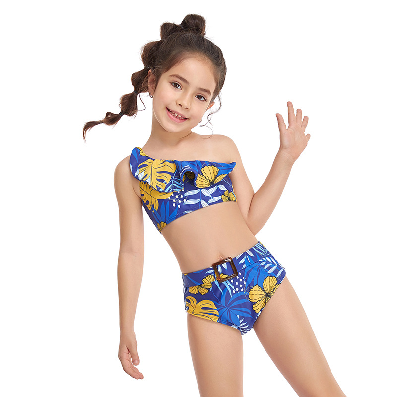 2022 New Color Changing Swimsuit  One Piece Bikini Kid Beach Wear girl swimwear child swimwear For Children Cartoon