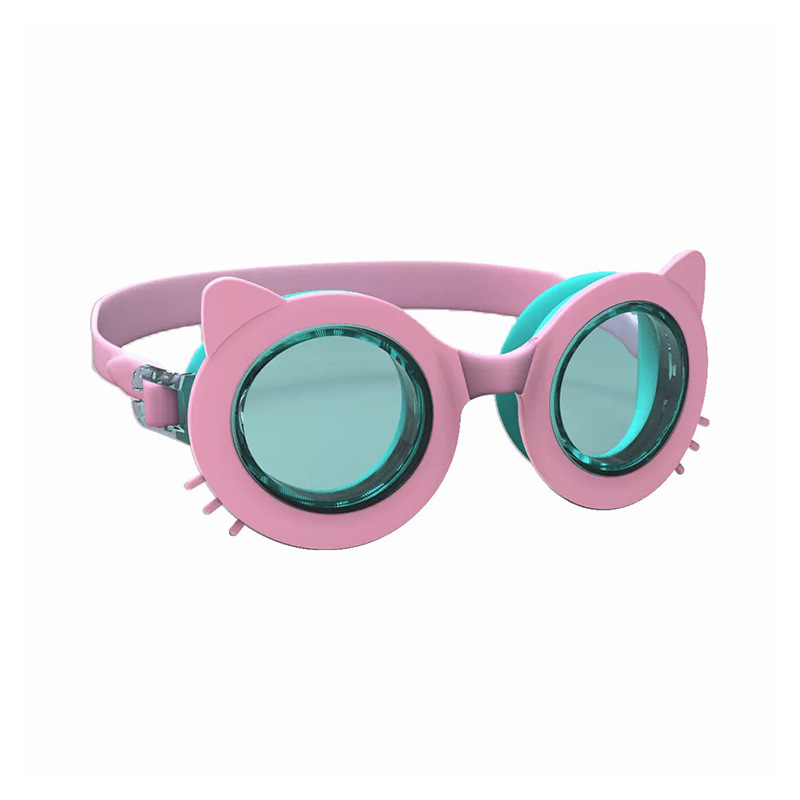 New cute fashion children's swimming goggles cat shape HD waterproof eye protection swimming glasses