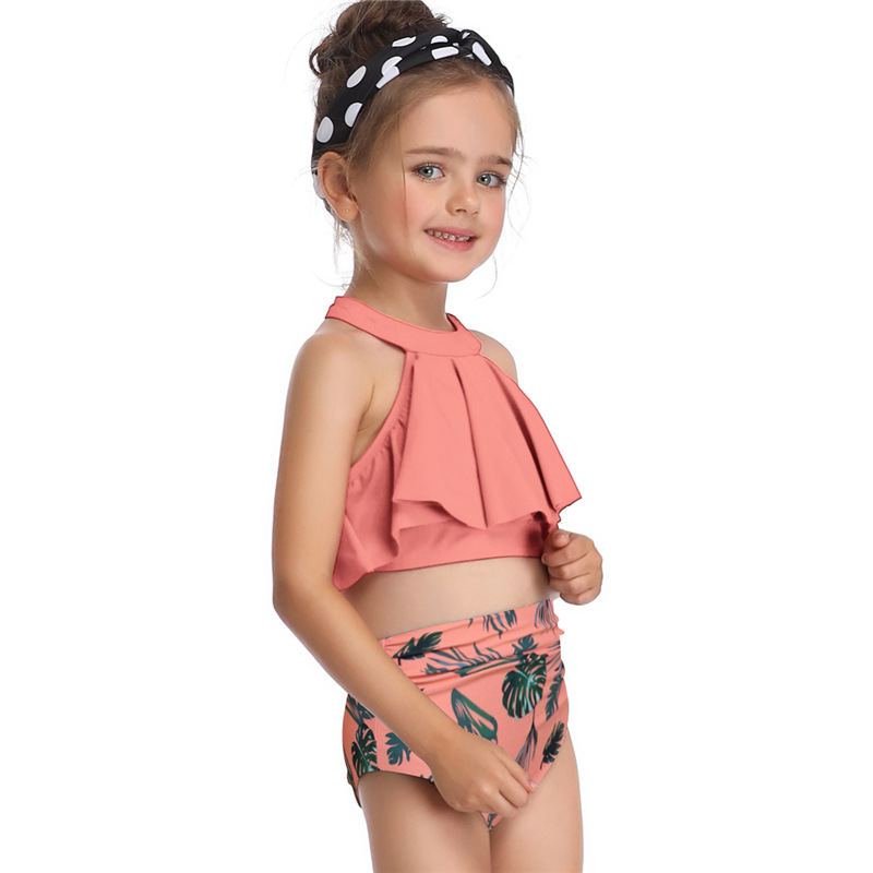 High Quality Custom Printed Scale Designed Beach Wear Bikini Mother And Daughter Swimwear Family Matching Swimsuit Kids