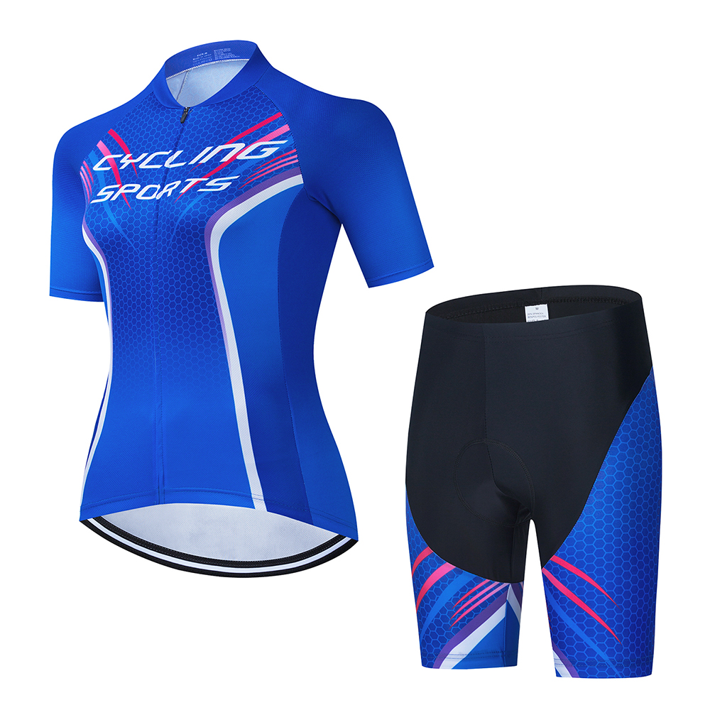 Women Cycling Wear Set OEM Sublimated Cycling Jersey and Shorts Set Cycling Jersey and Shorts Sets