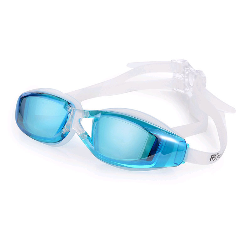 High quality ultra-fit anti flog swimming goggles wide vision mirrored coated adult silicone swimming glasses