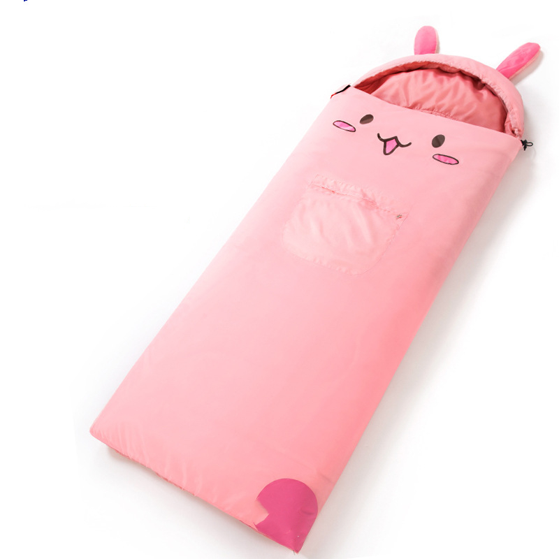 Kids Sleeping Bag with Pillow Portable and Foldable Cartoon Animal Cute Soft bags