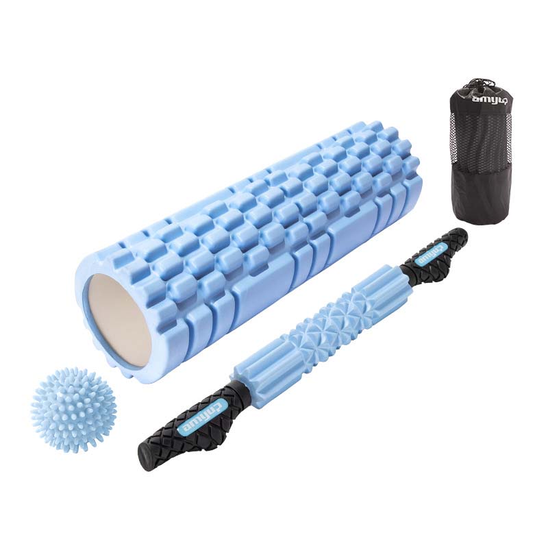 Custom Yoga Fitness Exercise Muscle Massage 2 in 1 Foam Roller Set Yoga Foam Rollers