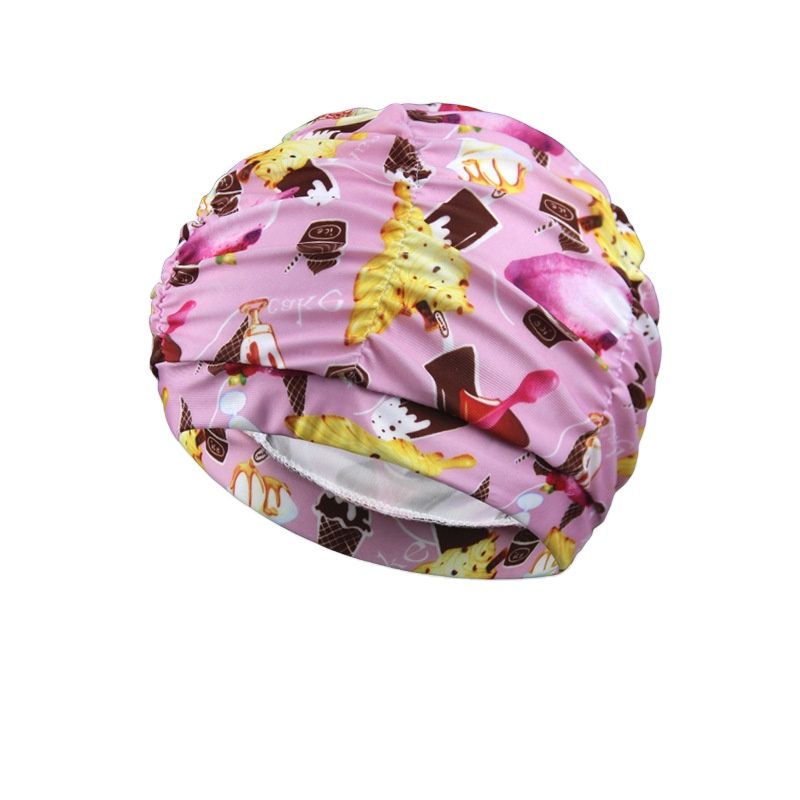 Wholesale usa durable colorful long hair silicone custom ear protection printed custom silicone swim caps