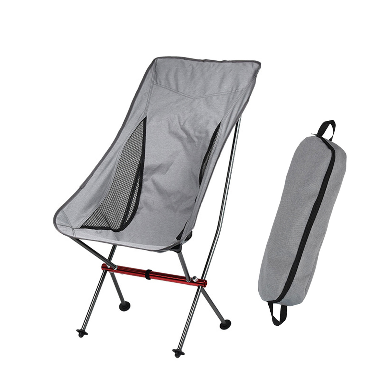 New outdoor moon chair aluminum alloy portable folding chair camping leisure fishing beach lazy  director chair