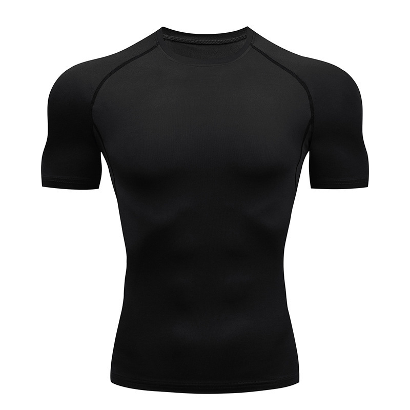 OEM Custom slim fit fitness gym sports seamless t shirt for men