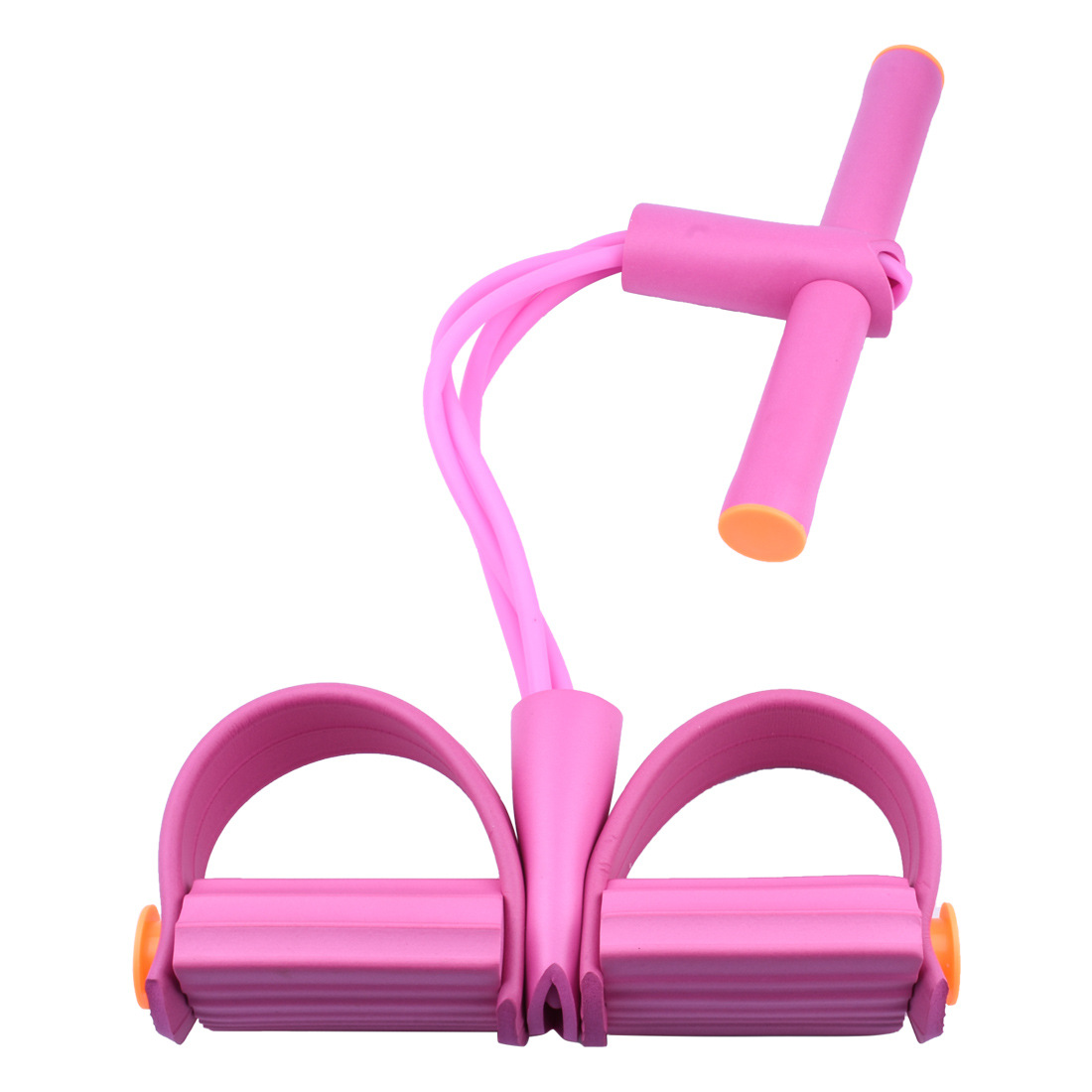 Candy-colored four-tube stirrup pull fitness sit-ups multifunctional stretch rope leg tension rope manufacturers