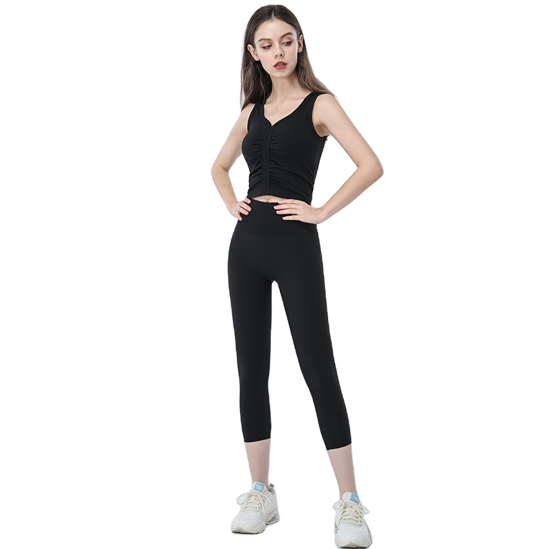 Wholesale Women Fitness Apparel Clothing Yoga Pants and High Impact Sports Bra Suit Active Wear Yoga Sets