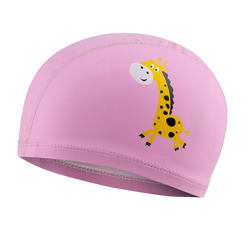 Funny and Cute Carton eco-friendly Printing Custom Logo Kids Swimming Caps