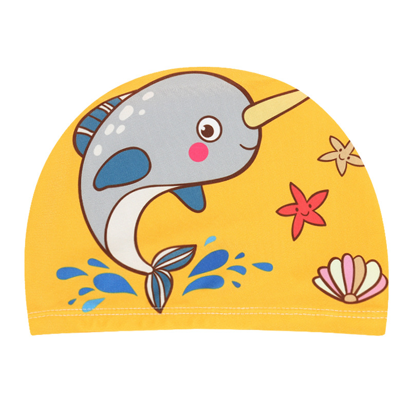 Swimming pool caps custom printing funny silicone swimming cap for kids