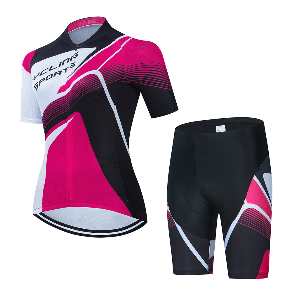 2022 custom logo design bike wear sublimated cycling jersey women jersey cycling sets