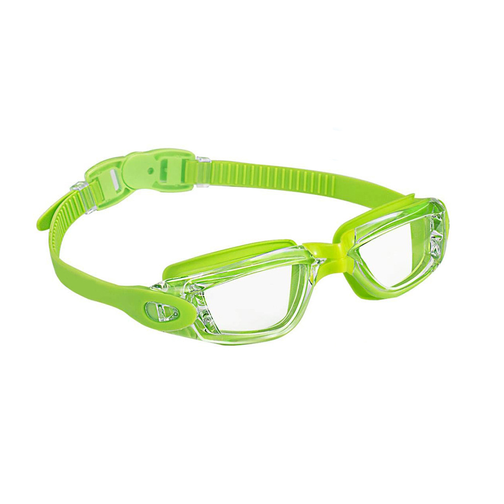 Swimming glasses supplier colorful funny frames kids swim goggle with anti-fog film